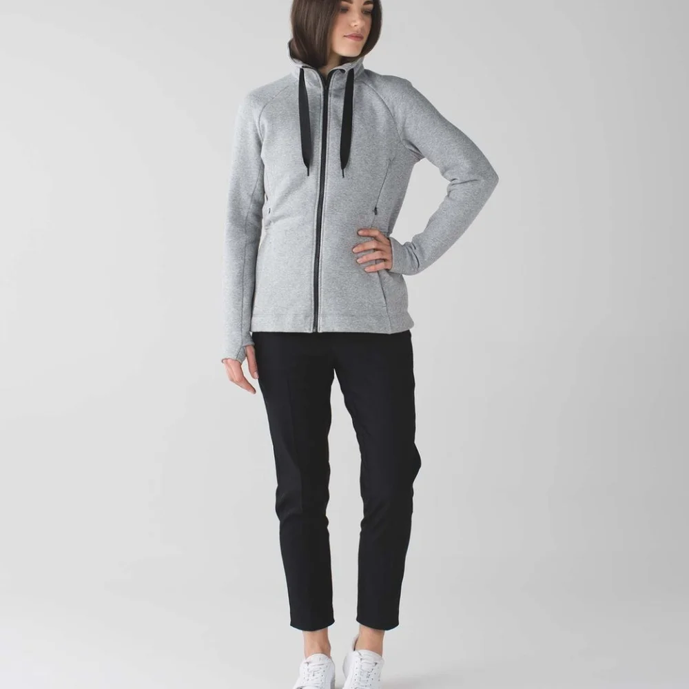 Lululemon &go Take-Off Fleece Heathered Medium Grey size‎ 2